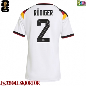 Tyskland Antonio Rudiger #2 Hemmatröja Dam VM 2026 Kortärmad